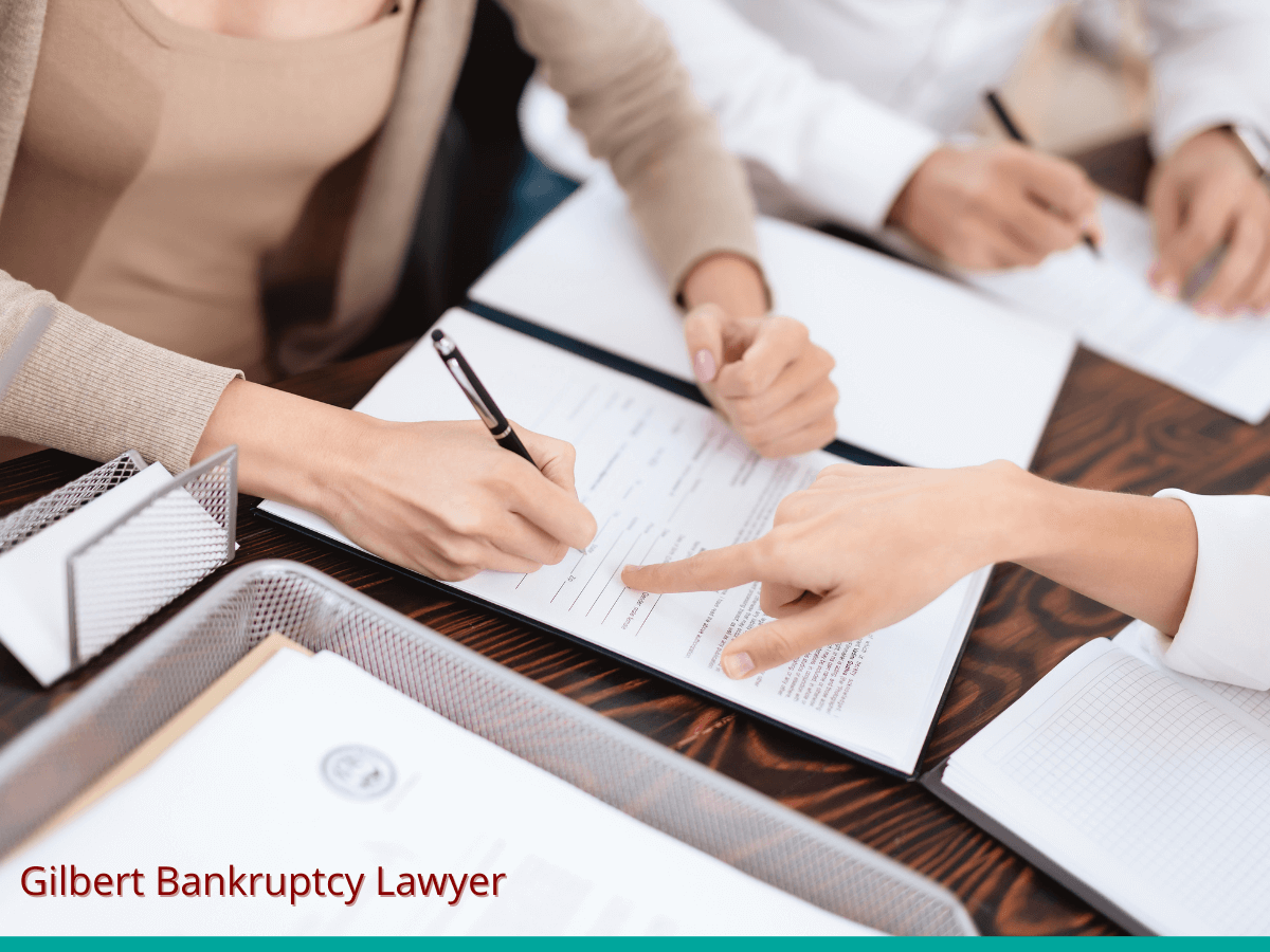 Divorced couple with bankruptcy lawyer